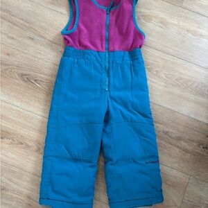 Columbia Kids' Overalls in Blue and Pink